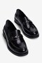 Women's Open Loafer Classic Casual Shoes with Metal Accessories College Black