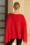 Women's Shawl Collar Wide Collar Poncho Sweater - 4