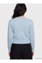Rmz Gi̇yi̇m Farkiyla Zero Roba Collar Long Sleeve Women's Knitwear Cardigan - 5