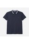 Navy Blue Short Sleeve Polo Collar Men's Plus Size T-Shirt - 2
