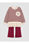 I Ruffled Striped Girls' Sweatshirt from Freezen Store - 2