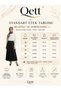 Pilisoley Pleated Bell Skirt with Elastic Waist, Standard Size, Cotton Dabıl Fabric - 4
