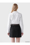 Rmz Gi̇yi̇m Farkiyla Zippered Waist Striped A-Line Mini Skirt - 5