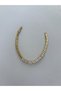 Special Series Arpa Model Xp Elegant Gold Color Bracelet with Zircon Stones in the Middle - 3