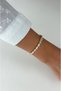 Special Series Arpa Model Xp Elegant Gold Color Bracelet with Zircon Stones in the Middle - 6