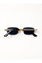Odin Men's Square Rectangular Eşref Single Sunglasses, Uv400 Protection, Retro Vintage Design, Stylish Premium Eyewear - 2