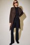 Women's Brown Trench Coat Jacket Special Italian Design - 2