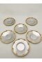Royal Rose 6-Piece Steel Tea Cup Saucer Set - 4