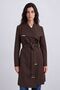 Women's Brown Trench Coat Jacket Special Italian Design - 3