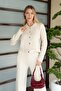Women's Button Detailed Belted Top and Bottom Knitwear Set