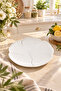 Porcelain Cake Plate 20 cm – Flower-Shaped Stylish Presentation and Dessert Plate - 2