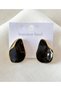 Women's Gold -Black Scattered Shaped Model Earrings- Stylish Elegant Modern Design Earrings 316L Steel Anti-Allergic - 2