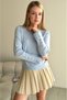 Women's Knitwear Sweater with Button Detail on the Sleeves