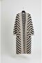 Women's Hijab Button Detailed Long Striped Cardigan - 3