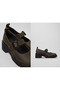 Milah Green Nubuck Shoes for Women.