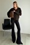 Women's V-Neck Knit Sweater - 3