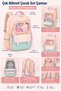 Children's Schoolbag Oxford Cloth Unisex Toy Gift Waterproof Backpack for Primary School Kids Zipper Air-Cushioned Strap Load-Reducing Spine Protection