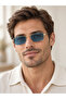 Larin Men's Square Rectangular Eşref Single Sunglasses, Uv400 Protection, Retro Vintage Design, Stylish Premium Eyewear - 5