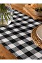 Karesa Checkered Table Runner Cotton Plaid Table Runner 50X150 cm - 3
