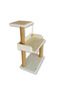 82 cm White Cat Scratching Post with Terrace