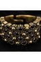 Bronze Women's Ring Authentic Copper Jewelry Black Zircon Stone Block Model Adjustable Vintage - 2