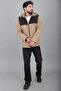 Segmented Softsheel Winter Coat with Fur Inside Kmd 889_50523 - 6