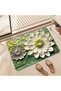 Bath Mat 40 X 60 cm Non-Slip Quick-Drying Absorbent Floor Mat 3D Floral Pattern for Bathroom Shower Entrance, Bathtub and Sink (Waterproof Non-Slip) - 2