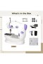 Mini Handheld Electric Sewing Machine Adjustable Speed Safety Cover Compact ABS Design - 3