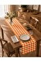 Karesa Checkered Table Runner Cotton Plaid Table Runner 50X150 cm - 2
