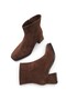 Women's Heeled Boots 00120025 Brown Suede - 4