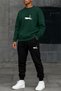 Unisex Crew Neck Sweatshirt Tracksuit Set – Casual Sports Combination