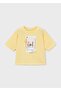 Girl's Oversize Printed Tshirt Yellow - 2