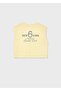 Girl's Strappy Crop Tshirt Yellow - 3