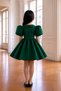 Special Design Umay Model Green Color Girls' Evening Dress with Stone Accessories - 2