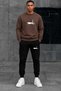 Unisex Crew Neck Sweatshirt Tracksuit Set – Casual Sports Combination