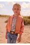 Girl's Zippered Cardigan Orange