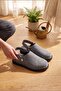 Women's Slippers with Buckle and Fur Inside - 6