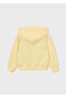 Girl's Combed Cotton Cardigan Yellow - 2