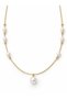 Talora Glow Xuping Women's Steel Pearl Necklace Non-Tarnish Gold Color - 3
