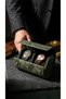 Genuine Leather Olive Green Double Luxury Watch Roll and Travel Watch and Accessory Organizer Box - 2