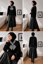 Knitwear Hijab Sweater with Scarf Brooch Accessory - 5