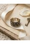 Bronze Women's Ring Authentic Copper Jewelry Tiny Pearl Block Model Adjustable Vintage - 4