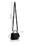 Women's Black Long Strap Quilted Shoulder Bag Ab20002553 - 2