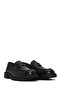 Women's Black Thick-Soled Leather Loafer Af450010Dv - 2