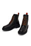 Men's Black Steven Zippered Leather Boots 026m100065 - 4