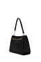 Women's Black Long Strap Classic Shoulder Bag Ab200026Sf - 6