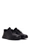 Men's Black Lace-Up Leather Sneaker Wm828006Dv - 2