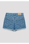 Girl's Melora Lt Polka Dot Denim Shorts - 3