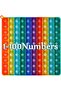 Rainbow Square Math Fidget Toy with 1-100 Number Table,100 Bubbles Stress Relief Game