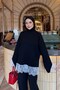 Elegant Lace Tunic Black